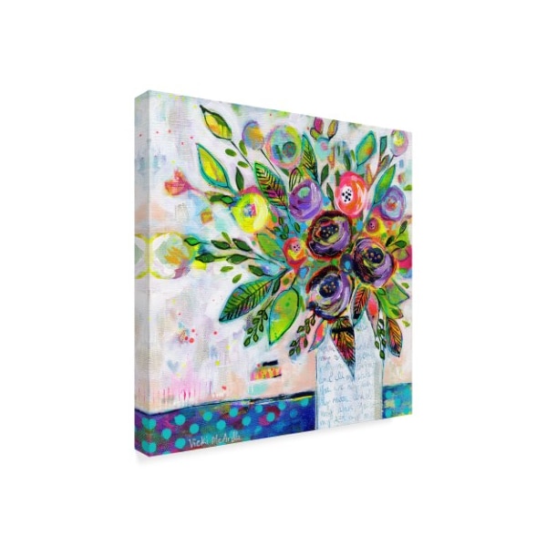 Vicki Mcardle Art 'Love Letter Vase' Canvas Art,24x24